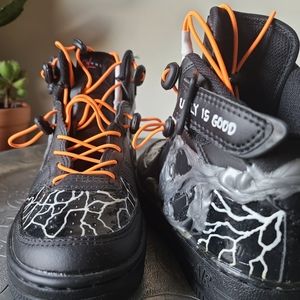 Thugly AF Black Nike Air Force 1 Custom by Skoot